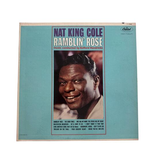 NAT KING COLE ‎– Ramblin' Rose - LP vinyle 1962 Capitol Records ‎– ST 1793 Pop - Picture 1 of 4